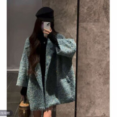 批发AnAnLine.【香奶奶】圆领小香风女老钱风毛呢外套开衫毛呢女装