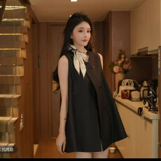 批发<b class='q'>马甲</b>上衣 圆领宽松洋气<b class='q'>马甲</b>上衣