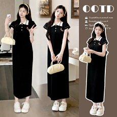 批发2026~夏季新款宽松休闲显瘦遮肉中长款polo<b class='q'>连衣裙</b>孕妇裙