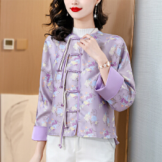 批发新中式<b class='q'>女装</b>紫色<b class='q'>外套</b>2025新款高端年轻人唐装禅意高级感中国风上衣