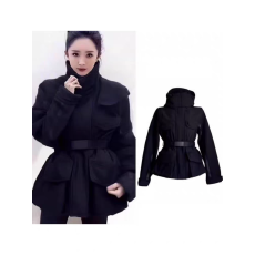 批发网图<b class='q'>杨幂</b>明星<b class='q'>同款</b>黑色工装冲锋衣女冬小个子2025新款派克服外套