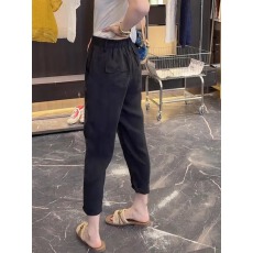 批发胖mm穿搭大码<b class='q'>女装</b>休闲裤子女2025年夏季薄款高腰显瘦百搭九分裤子