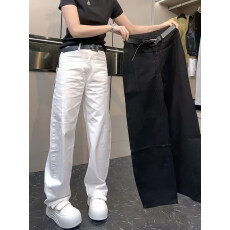 批发2026年春夏季新款高腰宽松直筒<b class='q'>牛仔裤</b>女显瘦阔腿长裤休闲百搭
