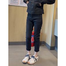 批发2026春季新款黑灰色弹力牛仔铅笔裤女大码高腰显瘦百搭九分小脚裤