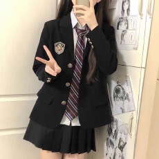 批发原创jk制服小个子西服外套日系学院风学生校供感春秋西装外套上衣