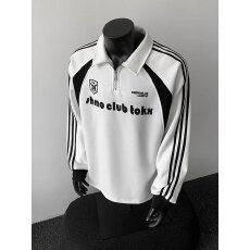 批发新款流行潮流原宿文艺ins简约慵懒长袖POLO时尚气质日系百搭