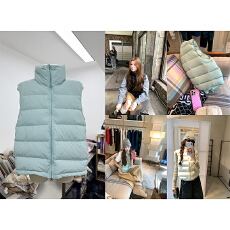 批发aaaaxbbb 赫尔海姆 三色立领白鸭绒羽绒马甲冬季保暖背心外套女冬