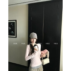 '冬季叠叠乐'秋日顶好穿天丝羊毛撞色假两件层次感内搭长袖打底衫