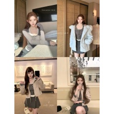 批发迟<b class='q'>伞</b><b class='q'>伞</b>25/fw 落地星辰 手工细闪亮片花边灰色麻花针织衫收腰上衣