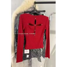 批发辣妹性感<b class='q'>镂空</b>上衣女2025秋冬新款韩版透视长袖t恤半打底<b class='q'>衫</b>内搭