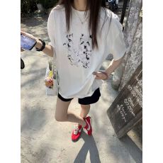 批发oker章壳儿正品~西高地圆领<b class='q'>短袖</b><b class='q'>T</b><b class='q'>恤</b>韩国春夏百搭宽松休闲上衣A834