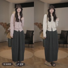 批发IM SO FANCY软糯舒适羊毛<b class='q'>百搭</b>花苞裙