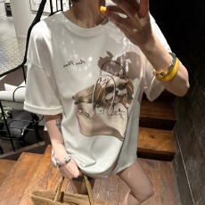 批发230克纯棉印花<b class='q'>短袖</b><b class='q'>T</b><b class='q'>恤</b>女--源头高品质