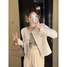 批发小香风加厚外套女装冬季新款法式短款高级感炸街气质百搭上衣