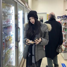 批发冬日暖炉时髦显瘦韩系大毛领棉服女百搭加厚防寒保暖棉衣外套女装
