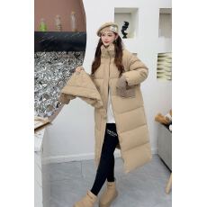 批发长款羽绒棉服女过膝2026新款加厚大被子冬季中戏连帽棉服外套