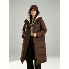 长款羽绒棉服女过膝2026新款加厚大被子冬季中戏连帽棉服外套
