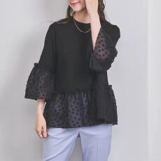 批发韩国日本乐天新款短袖5分袖春夏秋T恤雪纺拼接<b class='q'>打底衫</b>上衣