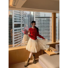 批发蓬蓬感蛋糕半身裙女春季韩系大裙摆纱裙短裙