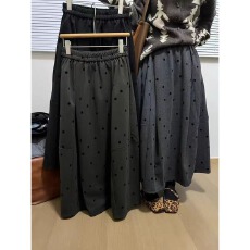 批发韩国元素十三行女装2025<b class='q'>新款</b>秋季梨形伯克利裙子波点裙半身裙