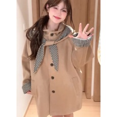批发2025秋新款呢子大衣女毛呢外套赫本风高级感气质韩系正流行小个子