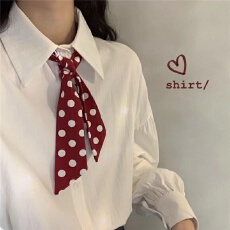 批发原版做法日系<b class='q'>新款</b>尖领灯笼袖宽松长袖JK制服衬衫女学生白衬衣