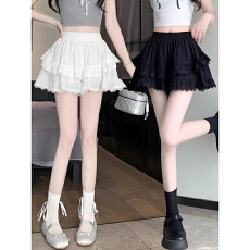 批发原版做法蛋糕裙半身裙女夏季高腰时尚辣妹<b class='q'>蕾丝</b>a字蓬蓬白短裙