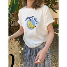 批发官图 21支<b class='q'>纯棉</b>-210克100%棉 2026年春夏装短袖<b class='q'>T</b><b class='q'>恤</b>女韩版印花