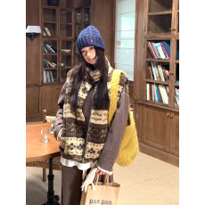 批发红人馆 2025年新款冬季宽松百搭韩系毛毛<b class='q'>马甲</b>外套