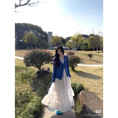 批发BZXO小众设计吊带<b class='q'>连衣裙</b>女春夏新款高级感V领长裙子海边度假裙子