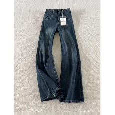 批发美式辣妹高街微喇牛仔裤女高腰<b class='q'>新款</b>百搭显瘦喇叭长裤