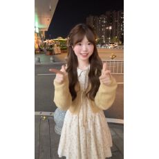 批发韩版日系一整套穿搭可爱碎花宽松娃娃领<b class='q'>连衣裙</b>女绑带针织开衫毛衣
