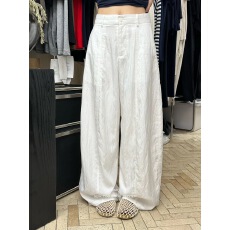批发现裤长112cm白色山本系裤<b class='q'>女</b>夏季轻薄质感巨好看阔腿<b class='q'>长裤</b>高个子