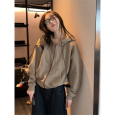 批发[原版彩点华棉+编织帽绳]2026春<b class='q'>冬</b>季新款宽松百搭开衫外套