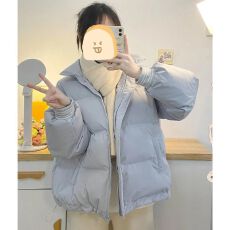 批发2025年新款羽绒棉服<b class='q'>女</b>冬季短款小个子棉服学院风甜美外套轻薄短款