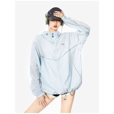 批发蓝色物理防晒轻薄外套男女2026夏季新款宽松连帽<b class='q'>运动</b>上衣