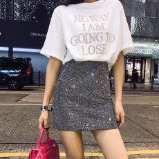 批发纯棉烫钻<b class='q'>大码</b>美式宽松短袖<b class='q'>打底衫</b>女t恤夏季胖mm显瘦中长款上衣