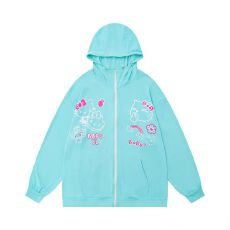 批发可爱卡通kt猫咪刺绣夏季薄款连帽外套皮肤衣防紫外线防晒服罩衫