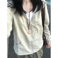 批发<b class='q'>户外</b>轻薄防晒衣女款夏季宽松透气凉感防晒服连帽薄款运动防晒外套