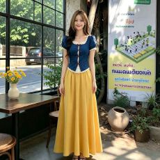 批发出游明媚多巴胺夏日穿搭甜美掐腰上衣半身裙两件套装连衣裙长裙
