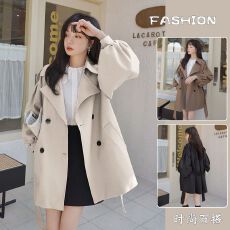 批发<b class='q'>风衣</b>外套女春秋2026新款今年流行气质高级感中长款小个子休闲大衣