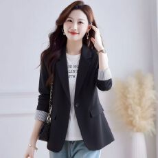 批发300斤大码女装 小西装外套女2026年春秋季新款韩版<b class='q'>修身</b>西服一粒扣