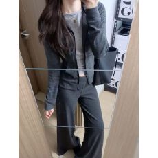批发胖MM大码慵懒休闲<b class='q'>运动</b>套装女2026秋季新款韩系立领卫衣长裤两件套