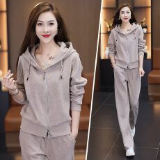 批发大码高级感<b class='q'>运动服</b>套装女士春秋季卫衣洋气减龄显瘦<b class='q'>休闲</b>穿搭一整套