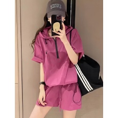 批发<b class='q'>欧洲站</b>刺绣小马夏季<b class='q'>新款</b>一整套休闲运动套装女炸街减龄时尚两件套