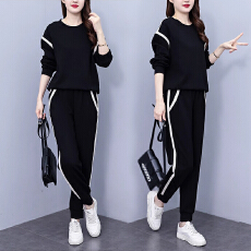 批发休闲<b class='q'>运动服</b>套装女士2025春秋季洋<b class='q'>气质</b>时尚卫衣宽松显瘦减龄两件套
