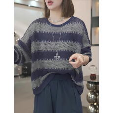 批发欧货重磅2026年春秋季新款条纹针织衫高级感穿搭漂亮上衣<b class='q'>夏</b>女装潮