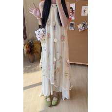 批发已出货  法式气质度假风清新甜美夏季中长款<b class='q'>连衣裙</b>