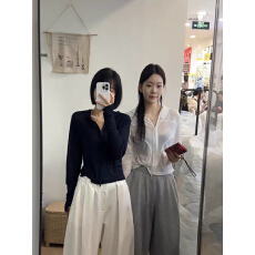 批发韩国夏装新款超薄连帽<b class='q'>修身</b>短款百搭休闲长袖拉链凉感防晒衫上衣女