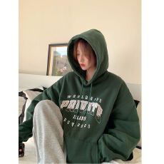 批发加绒加厚卫衣<b class='q'>外套</b>女装秋冬<b class='q'>韩版</b>连帽宽松印花长袖上衣潮